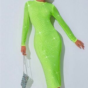 Neon Green Bodycon Dress